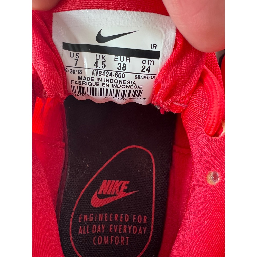 Nike Air Max Plus TN Light Crimson Red Sneakers AV8424-600 Women's Size 7 - Picture 6 of 7